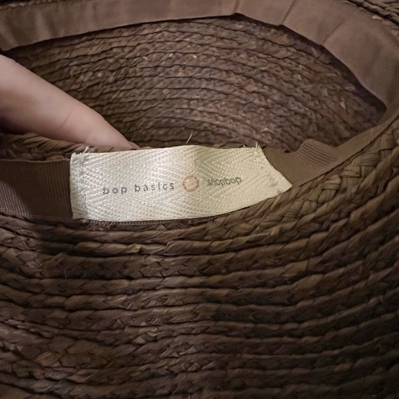 Bop Basics Shopbop Raffia brown braid sun hat floppy and wide ! New Never worn! - Picture 6 of 6